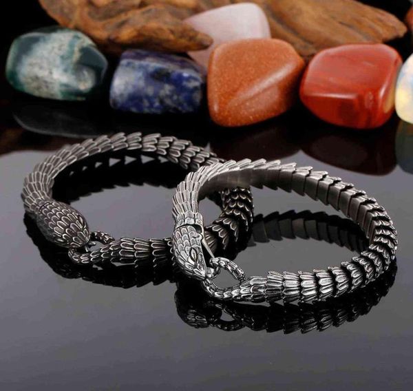 punk vintage animal head charm bracelet men women stainless steel matte viper blessing biker pulsera bangle jewellry2942326, Black
punk vintage animal head charm bracelet men women stainless steel matte viper blessing biker pulsera bangle jewellry2942326, Black