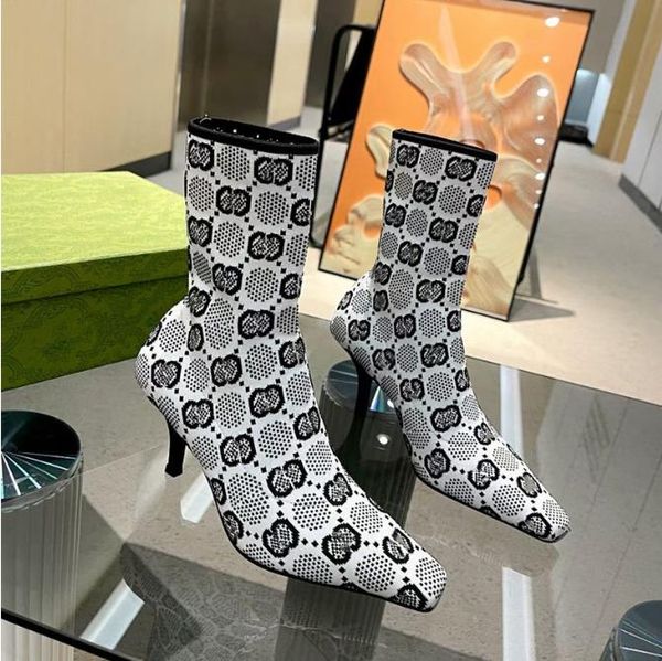 ankle boots designer spring autumn fashion high heel in the boots paint with stretch hose subnet set of wear leather outsole boots women dan, Black
ankle boots designer spring autumn fashion high heel in the boots paint with stretch hose subnet set of wear leather outsole boots women dan, Black