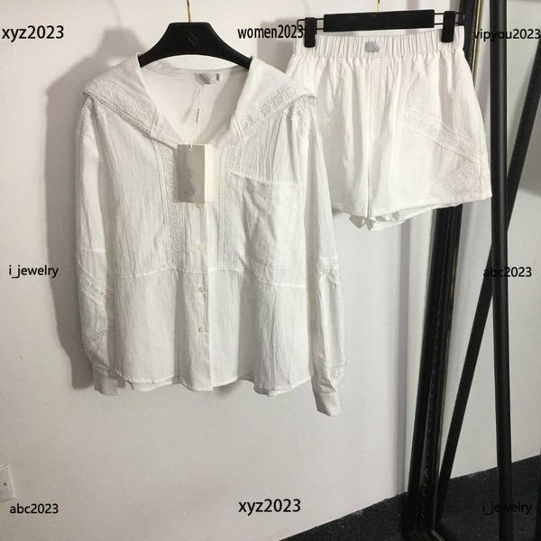 designer clothes women tracksuits girl casual suit 2pcs water soluble embroidery lace navy collar long sleeved shirts and shorts june24, Gray
designer clothes women tracksuits girl casual suit 2pcs water soluble embroidery lace navy collar long sleeved shirts and shorts june24, Gray