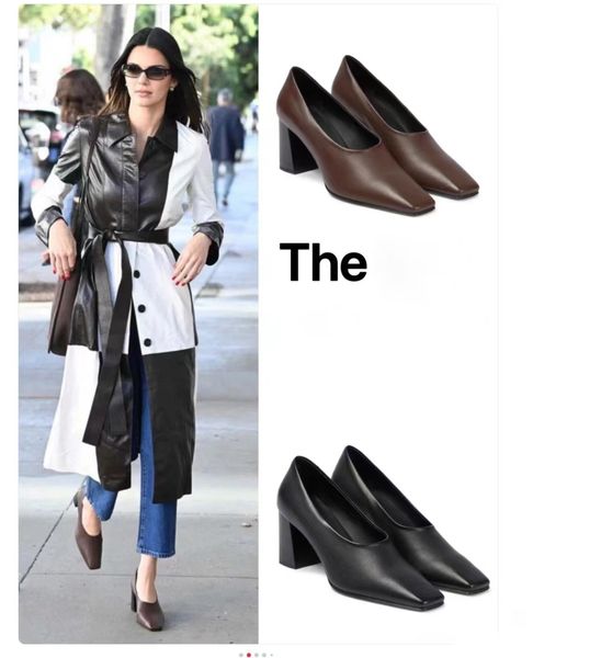designer leather loafer pumps luxury women thick heeled kitten sandals fashion high-quality kitten leather pumps size 35-40, Black
designer leather loafer pumps luxury women thick heeled kitten sandals fashion high-quality kitten leather pumps size 35-40, Black