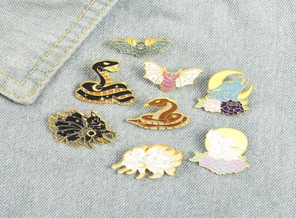 magic fantasy animals enamel pins colors nine tailed fox wolf bat brooches for lover gift5507557, Gray
magic fantasy animals enamel pins colors nine tailed fox wolf bat brooches for lover gift5507557, Gray