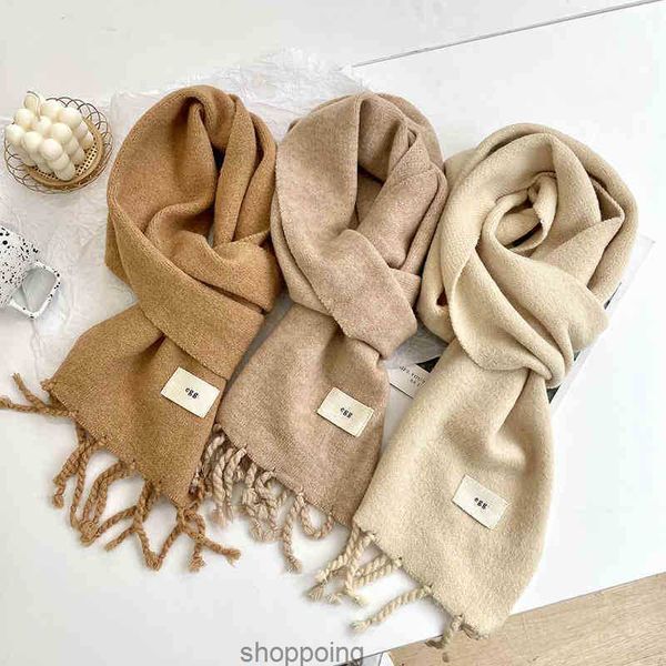 egg korean pure color knitted wool scarf for women in autumn and winter versatile thickened warm tassel shawl bib neck protectionzn56, Blue;gray
egg korean pure color knitted wool scarf for women in autumn and winter versatile thickened warm tassel shawl bib neck protectionzn56, Blue;gray