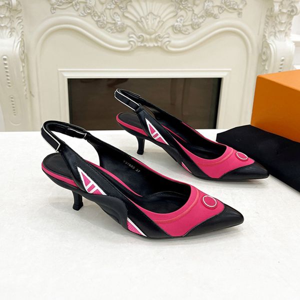 designer slingback pump sandals womens kitten-heeled pointed toe pumps heels sandals wedding circle signature wavy rubber sole, Black
designer slingback pump sandals womens kitten-heeled pointed toe pumps heels sandals wedding circle signature wavy rubber sole, Black