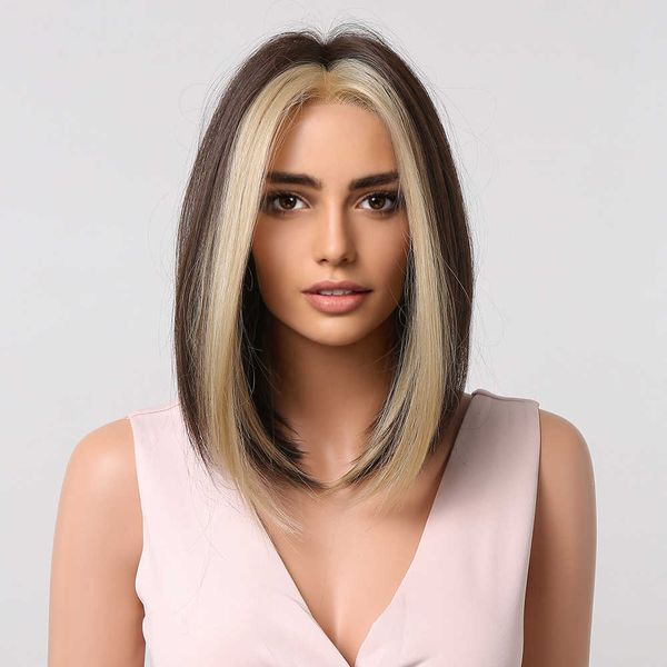 synthetic wigs easihair dark brown short bob wigs blonde highlight synthetic natural hair for black women cosplay heat resistant wig 230227
synthetic wigs easihair dark brown short bob wigs blonde highlight synthetic natural hair for black women cosplay heat resistant wig 230227