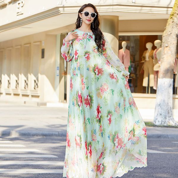 vintage floral dresses for women elegant loose new slit dress summer beach holiday leisure long dresses for female, Black;gray
vintage floral dresses for women elegant loose new slit dress summer beach holiday leisure long dresses for female, Black;gray