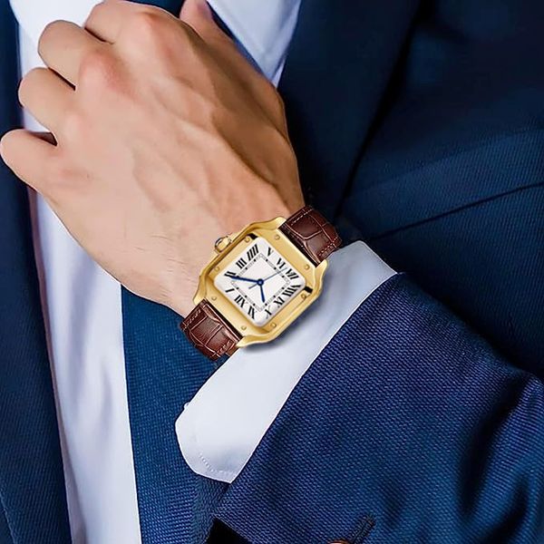 watch-u1 fashion waterproof quartz auto mechanical movement business men watch square tank watch watch with stylish leather strap designer l, Slivery;brown
watch-u1 fashion waterproof quartz auto mechanical movement business men watch square tank watch watch with stylish leather strap designer l, Slivery;brown