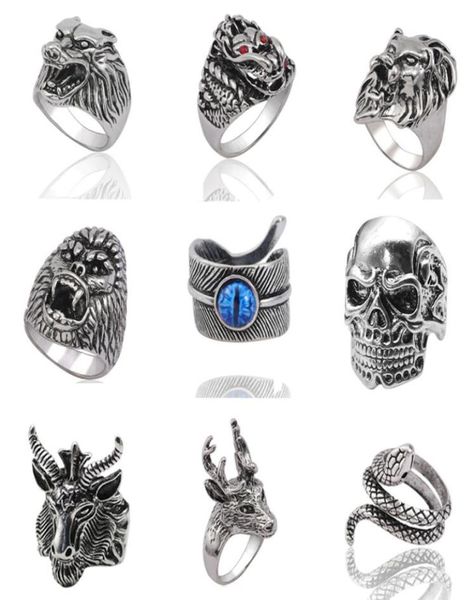 gothic punk ring men jewelry retro dragon rabbit concise tiger wolf men rings skeleton devil evil eye pentagram male animal 6976357, Silver
gothic punk ring men jewelry retro dragon rabbit concise tiger wolf men rings skeleton devil evil eye pentagram male animal 6976357, Silver
