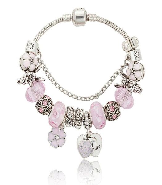 pink sakura love heart pendant charms bracelet for 925 silver 3mm chain charm bracelets for women with original logo5265721, Golden;silver
pink sakura love heart pendant charms bracelet for 925 silver 3mm chain charm bracelets for women with original logo5265721, Golden;silver