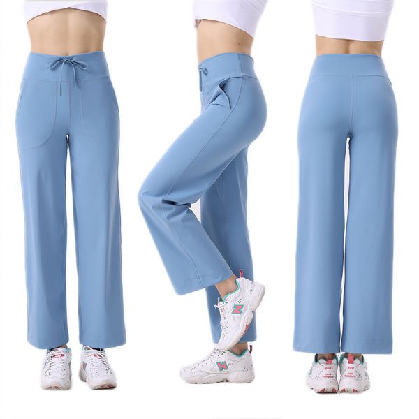 women's new nylon loose micro flared straight leg pants with waistband and hip lifting drawstring for running fitness yoga wide leg pan
women's new nylon loose micro flared straight leg pants with waistband and hip lifting drawstring for running fitness yoga wide leg pan