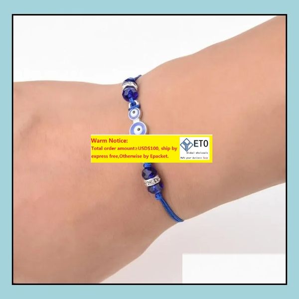 turkey blue evil eye bracelet women handmade rope chain crystal beads bracelets girl birthday party jewelry gift drop delivery 202, Black
turkey blue evil eye bracelet women handmade rope chain crystal beads bracelets girl birthday party jewelry gift drop delivery 202, Black