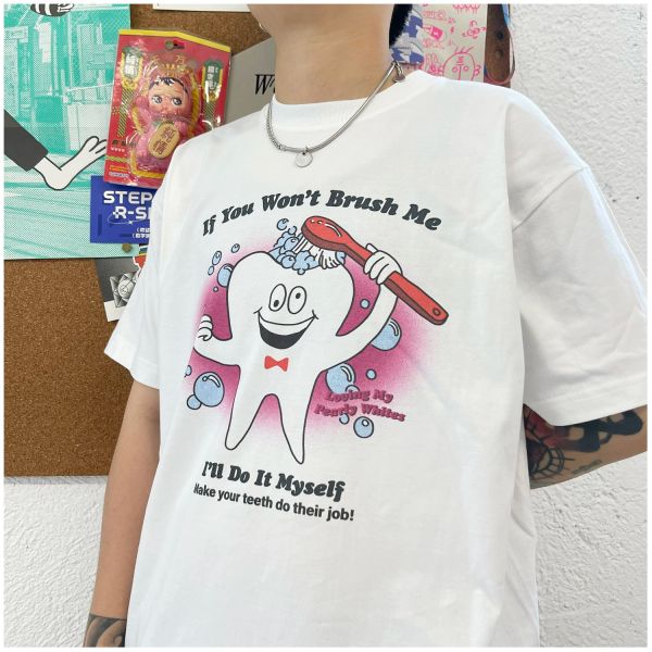 real pics white tees summer men women t shirts oversize apparel fashion, Black;brown
real pics white tees summer men women t shirts oversize apparel fashion, Black;brown