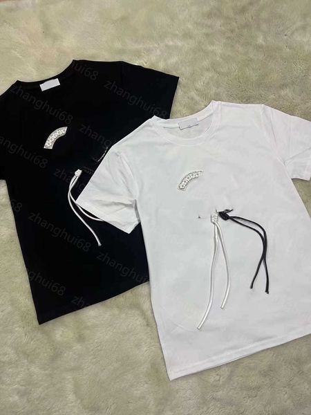 23ss womens designer clothing tee womens t-shirt round neck pure cotton leather stitching drill flower weaving short sleeve t-shirt womens c, White
23ss womens designer clothing tee womens t-shirt round neck pure cotton leather stitching drill flower weaving short sleeve t-shirt womens c, White