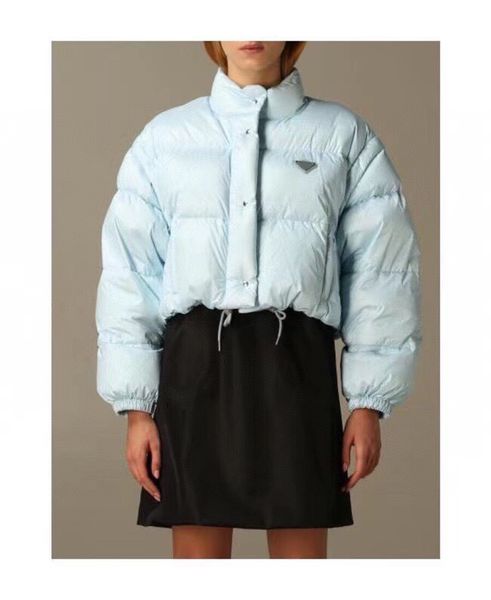 2023 women's designers down cotton jacket gold triangle label led detachable sleeve thick warm windbreaker for lady slim jackets winter, Black
2023 women's designers down cotton jacket gold triangle label led detachable sleeve thick warm windbreaker for lady slim jackets winter, Black