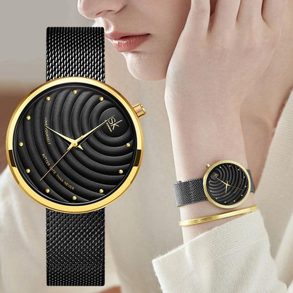 wristwatches relogio feminino fashion women watches black steel mesh quartz watch for simple elegant wavy dial bracelet business, Slivery;brown
wristwatches relogio feminino fashion women watches black steel mesh quartz watch for simple elegant wavy dial bracelet business, Slivery;brown