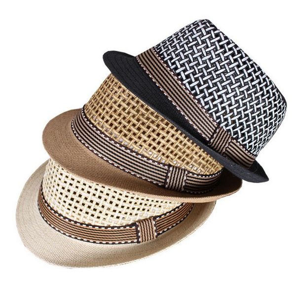 plaid kids summer beach straw hat jazz panama baby boy mesh sun hats fedoras ribbon casual children cowboy cap, Blue;gray
plaid kids summer beach straw hat jazz panama baby boy mesh sun hats fedoras ribbon casual children cowboy cap, Blue;gray