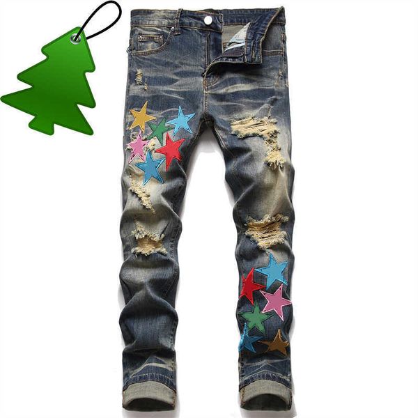 mens jeans designer mens jeans amirs jeans denim tears denim pants perforated patch trendy elastic stacked jeans men versatile men's pa, Blue
mens jeans designer mens jeans amirs jeans denim tears denim pants perforated patch trendy elastic stacked jeans men versatile men's pa, Blue