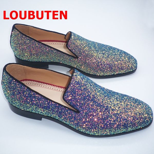 luxury shining sequin men shoes fashion glitter loafers slip on dress shoes casual flats party and wedding shoes for mens, Black
luxury shining sequin men shoes fashion glitter loafers slip on dress shoes casual flats party and wedding shoes for mens, Black
