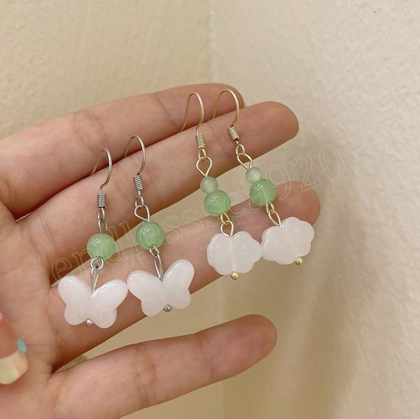 chinese style butterfly clouds ear hook earrings for women girls simple delicate jade geometric earrings jewelry, Silver
chinese style butterfly clouds ear hook earrings for women girls simple delicate jade geometric earrings jewelry, Silver