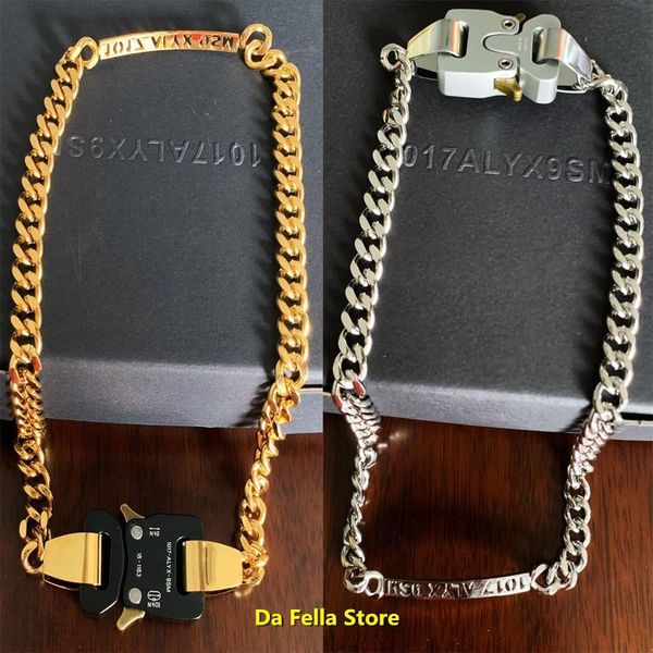 necklaces 20fw alyx buckle necklace men women 1017alyx9sm charm necklaces hollow openwork letters stainless steel chain colorfast, Silver
necklaces 20fw alyx buckle necklace men women 1017alyx9sm charm necklaces hollow openwork letters stainless steel chain colorfast, Silver