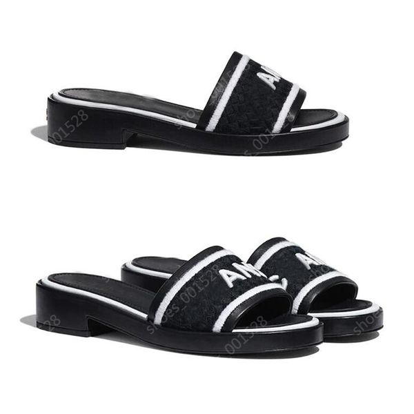 lambskin embroidered mules woven slippers slip flat color-blocked letter slides classic sandals heatshoes beach lightweight slipper resorts, Black
lambskin embroidered mules woven slippers slip flat color-blocked letter slides classic sandals heatshoes beach lightweight slipper resorts, Black
