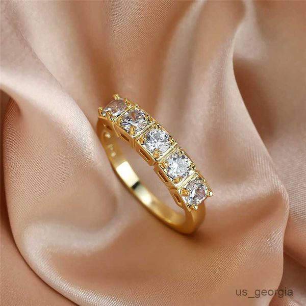 band rings luxury female white round crystal ring charm gold color wedding rings for women vintage zircon round engagement thin ring r230625, Silver
band rings luxury female white round crystal ring charm gold color wedding rings for women vintage zircon round engagement thin ring r230625, Silver