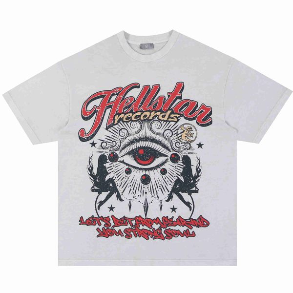 men and women new hellstar studios eye of providence girl make old wash high street fashion short sleeve men, White;black
men and women new hellstar studios eye of providence girl make old wash high street fashion short sleeve men, White;black