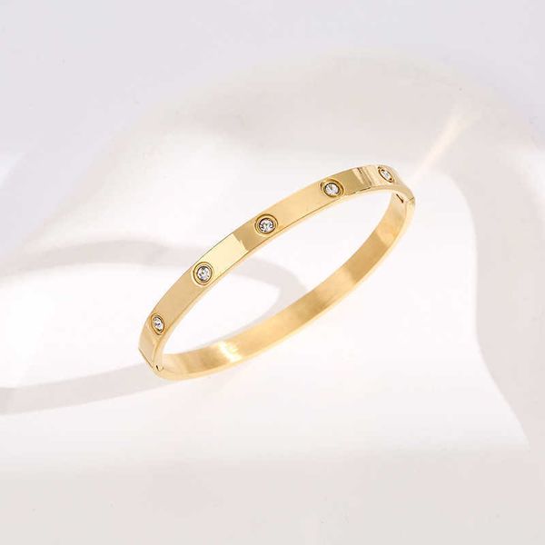 designer new fashion diamond bracelet titanium steel rhinestone popular simple rose gold jewelry with logo, Black
designer new fashion diamond bracelet titanium steel rhinestone popular simple rose gold jewelry with logo, Black