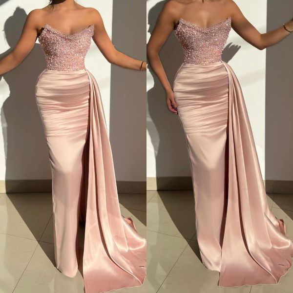elegant pink evening gown sequins pearls sweetheart party prom dresses pleats formal long dress for red carpet special occasion, Black;red
elegant pink evening gown sequins pearls sweetheart party prom dresses pleats formal long dress for red carpet special occasion, Black;red