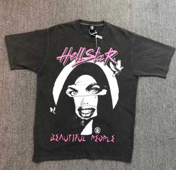 men and women hellstar beautiful people tour tee crack wash old hip hop short sleeve t-shirt trendy, White;black
men and women hellstar beautiful people tour tee crack wash old hip hop short sleeve t-shirt trendy, White;black
