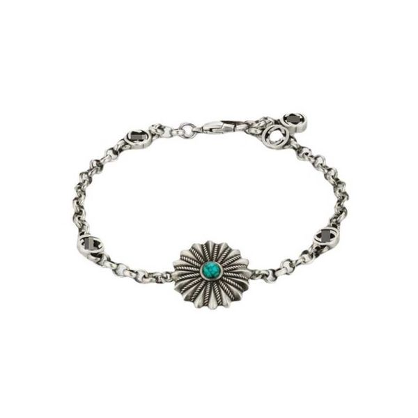 2023 gujia s925 sterling silver used sunflower turquoise bracelet for men and women, Black
2023 gujia s925 sterling silver used sunflower turquoise bracelet for men and women, Black