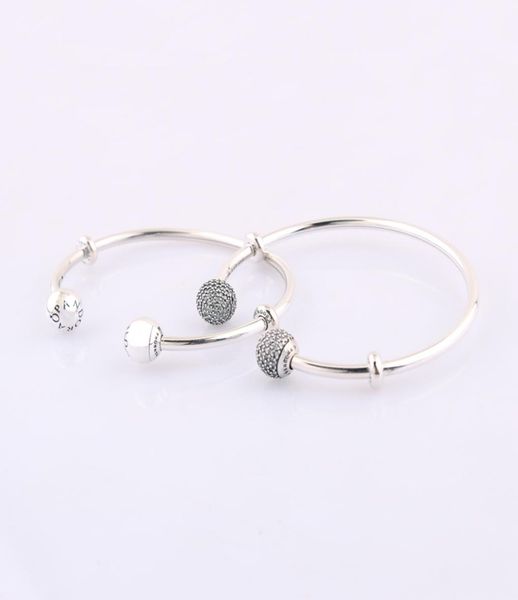 authentic 925 sterling silver moments silver open cuff bangle with pave caps fits european style jewelry charms beads 59643902zc7268073, Black
authentic 925 sterling silver moments silver open cuff bangle with pave caps fits european style jewelry charms beads 59643902zc7268073, Black