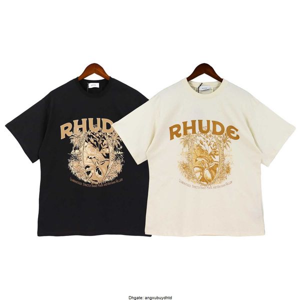 2023 spring and summer t-shirts new american fashion brand rhude men's printed round neck loose short sleeve t-shirt, White;black
2023 spring and summer t-shirts new american fashion brand rhude men's printed round neck loose short sleeve t-shirt, White;black
