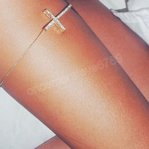 glitter rhinestone cross leg accessory body jewelry thigh chain cross leg chain for women gift nightclub party, Slivery;golden
glitter rhinestone cross leg accessory body jewelry thigh chain cross leg chain for women gift nightclub party, Slivery;golden