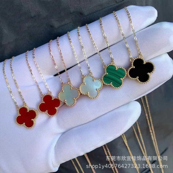 steel gold four-leaf clover flower double-sided necklace women's clavicle chain jewelry webcast, Silver
steel gold four-leaf clover flower double-sided necklace women's clavicle chain jewelry webcast, Silver