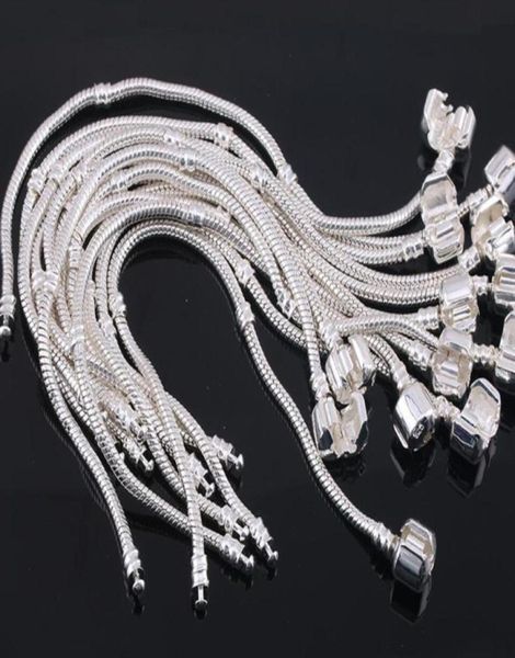 s925 sterling silver plated chain bracelet fit beads charms bracelet diy marking jewelry7540264, Golden;silver
s925 sterling silver plated chain bracelet fit beads charms bracelet diy marking jewelry7540264, Golden;silver