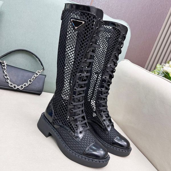 boots mesh knee boots fashion martin knight boots thigh-high round toe booties for women luxury leather lace up rivet boots, Black
boots mesh knee boots fashion martin knight boots thigh-high round toe booties for women luxury leather lace up rivet boots, Black