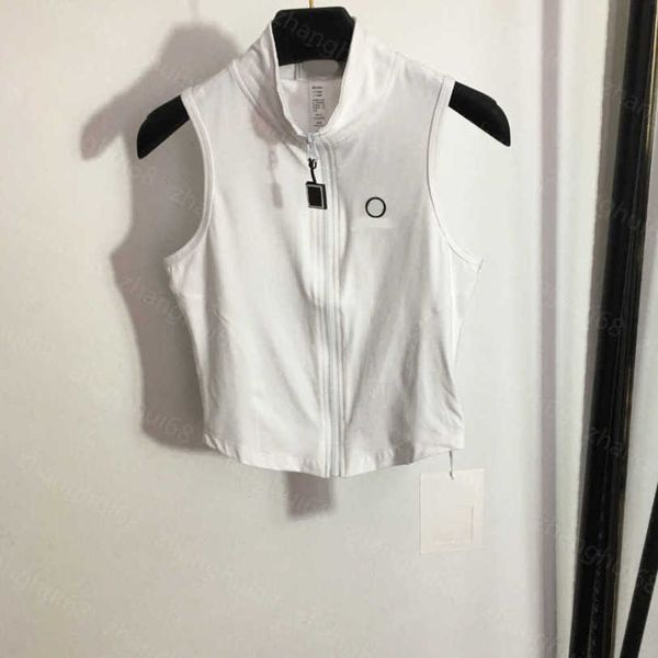 23ss vests womens tanks womens designer clothing vest tank standing collar letter offset logo sleeveless vest womens clothes a1, White
23ss vests womens tanks womens designer clothing vest tank standing collar letter offset logo sleeveless vest womens clothes a1, White
