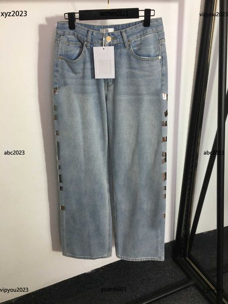 designer clothes women pants fashion sequin letter printing denim pants wide-leg denim trousers luxurious june21, Blue
designer clothes women pants fashion sequin letter printing denim pants wide-leg denim trousers luxurious june21, Blue