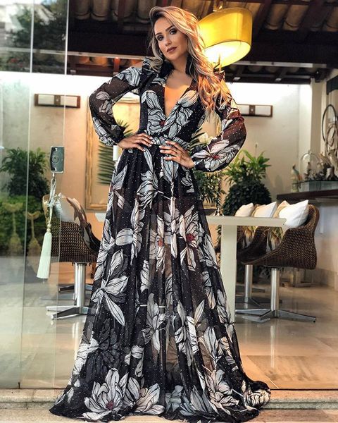 women's dress spring summer dress for women 2023 new fashion deep v long sleeve long printed elegant women's clothing, Black;gray
women's dress spring summer dress for women 2023 new fashion deep v long sleeve long printed elegant women's clothing, Black;gray