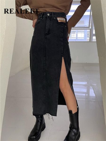 dresses realeft 2023 new women's long denim skirts summer vintage high wasit jeans skirt straight side split aline pencil skirts female, White;black
dresses realeft 2023 new women's long denim skirts summer vintage high wasit jeans skirt straight side split aline pencil skirts female, White;black