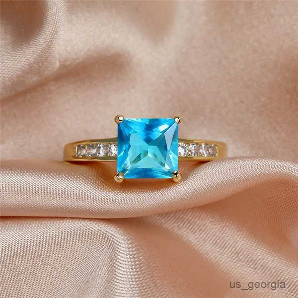 band rings luxury female crystal blue stone ring vintage yellow gold color wedding rings for women cute bride square zircon engagement ring, Silver
band rings luxury female crystal blue stone ring vintage yellow gold color wedding rings for women cute bride square zircon engagement ring, Silver