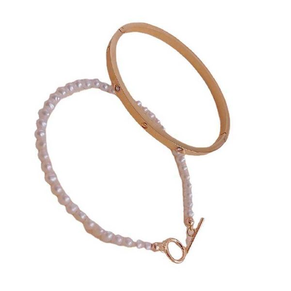 original designer zhicarti bracelet mixed with 4-5mm freshwater pearl can be worn separatelyin combination female with logo, Black
original designer zhicarti bracelet mixed with 4-5mm freshwater pearl can be worn separatelyin combination female with logo, Black