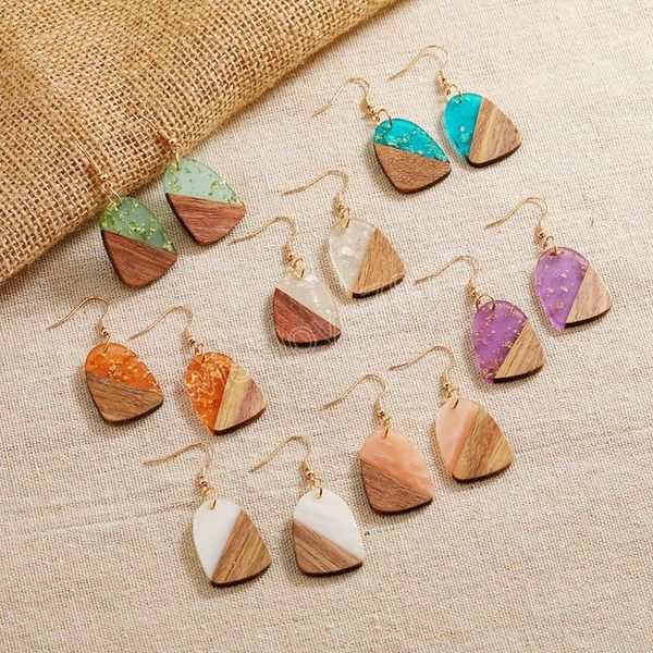 bohemia vintage wooden splicing ear hook earrings for women girls colorful creative resin handmade geometric earrings gifts, Silver
bohemia vintage wooden splicing ear hook earrings for women girls colorful creative resin handmade geometric earrings gifts, Silver