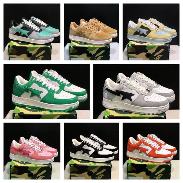 bapestas stas sk8 sta designer casual shoes womens mens shoe patent leather black color camo combo pink abc camos blue orange green sneakers
bapestas stas sk8 sta designer casual shoes womens mens shoe patent leather black color camo combo pink abc camos blue orange green sneakers