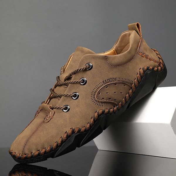 new men breathable casual shoes male comfortable non-slip leather shoes man lightweight flat walking sneakers, Black
new men breathable casual shoes male comfortable non-slip leather shoes man lightweight flat walking sneakers, Black