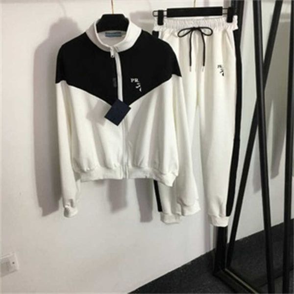 fashion womens sports two piece pants letter print color blocking long sleeve stand-up collar jacket elastic waist casual long pant sets for, White
fashion womens sports two piece pants letter print color blocking long sleeve stand-up collar jacket elastic waist casual long pant sets for, White