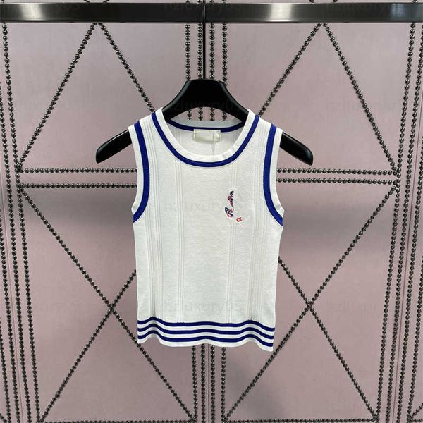 summer designer tank womens fashion flocked anchor knitted sweater anchor elements english logo combination collar collision color designers, White
summer designer tank womens fashion flocked anchor knitted sweater anchor elements english logo combination collar collision color designers, White