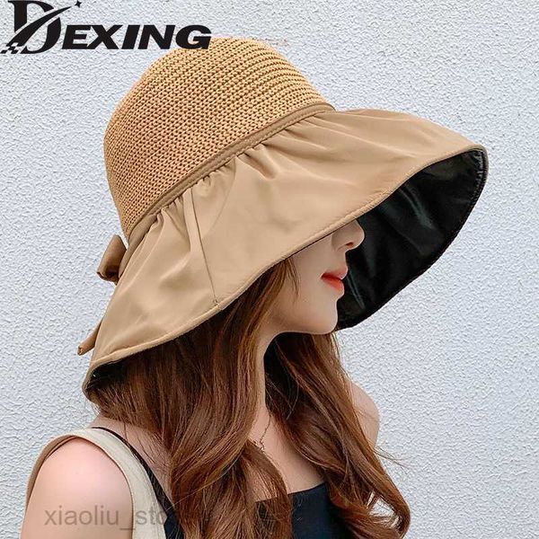 wide brim hats 2022 foldable upf 50+ sun hat for women summer wide brim uv protection panama beach hat ladies girls outdoor korean hatsun bl, Blue;gray
wide brim hats 2022 foldable upf 50+ sun hat for women summer wide brim uv protection panama beach hat ladies girls outdoor korean hatsun bl, Blue;gray