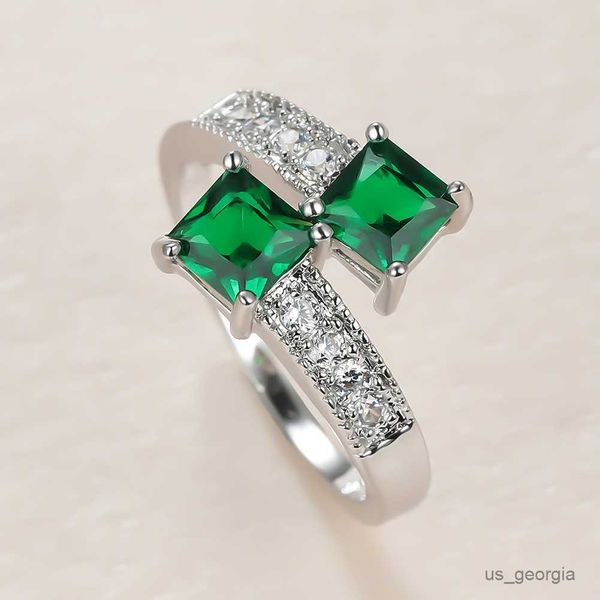 band rings luxury female green crystal thin ring charm silver color wedding rings for women small square zircon engagement ring r230625
band rings luxury female green crystal thin ring charm silver color wedding rings for women small square zircon engagement ring r230625