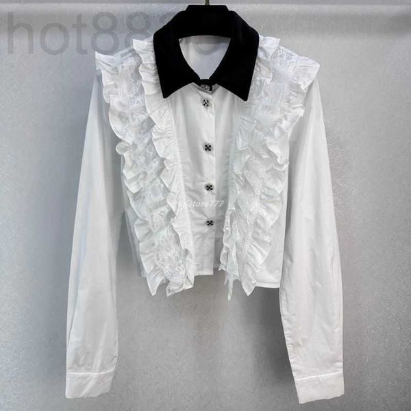 women's blouses & shirts designer summer women crop with lace girls cotton milan runway high end luxury brand dress splice shirt blous, White
women's blouses & shirts designer summer women crop with lace girls cotton milan runway high end luxury brand dress splice shirt blous, White